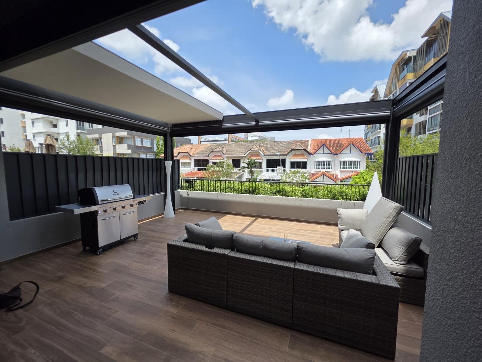 Smart Sliding Louvre Pergolamatic smart awning